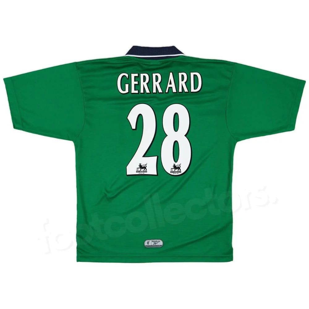 Camiseta de visitante del Liverpool 1999-2000 Gerrard