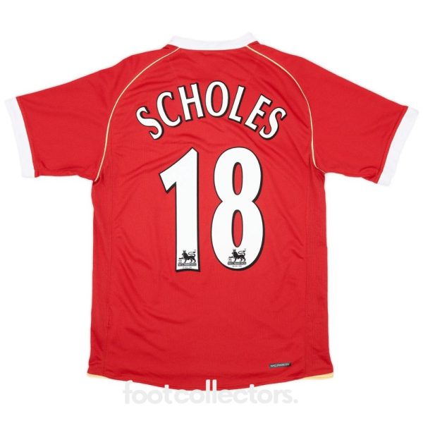 Maillot Manchester United Domicile 2006-2007 Scholes