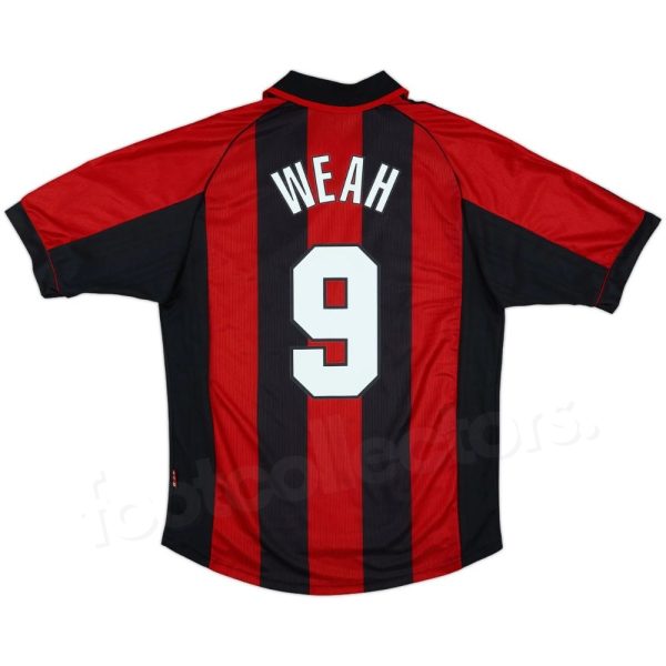 Maillot Milan AC Domicile 1998-2000 Weah