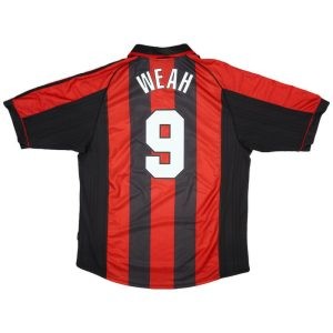 Maillot Milan AC Domicile 1998-2000 Weah