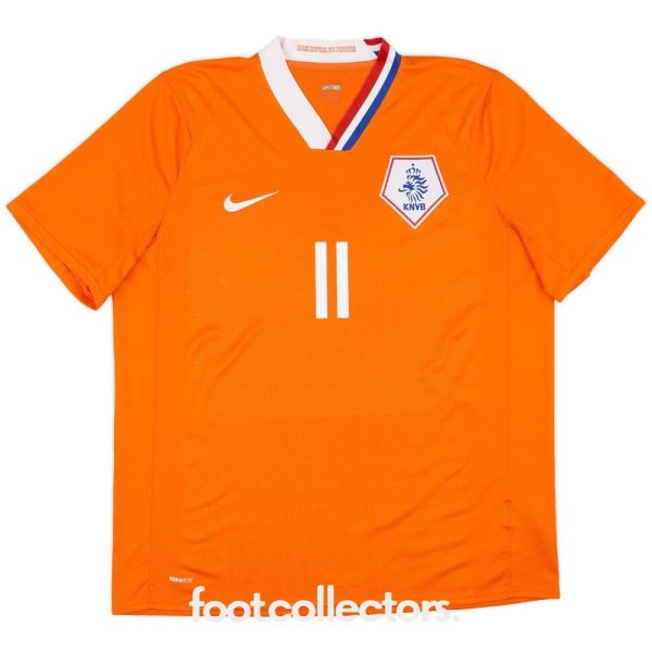 Maillot Pays Bas Domicile 2008-2010 Robben