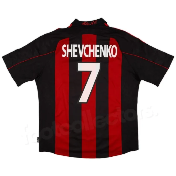 Maillot Milan AC Domicile 2001-2002 Shevchenko