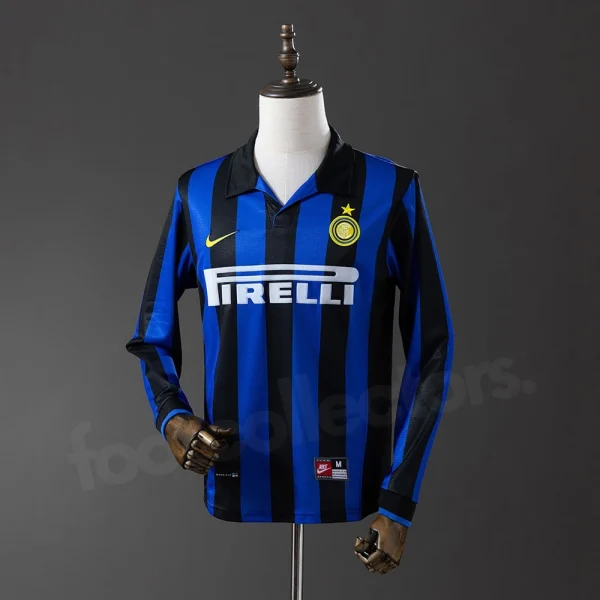 Maillot Inter Milan Domicile 1998 1999 Manches Longues
