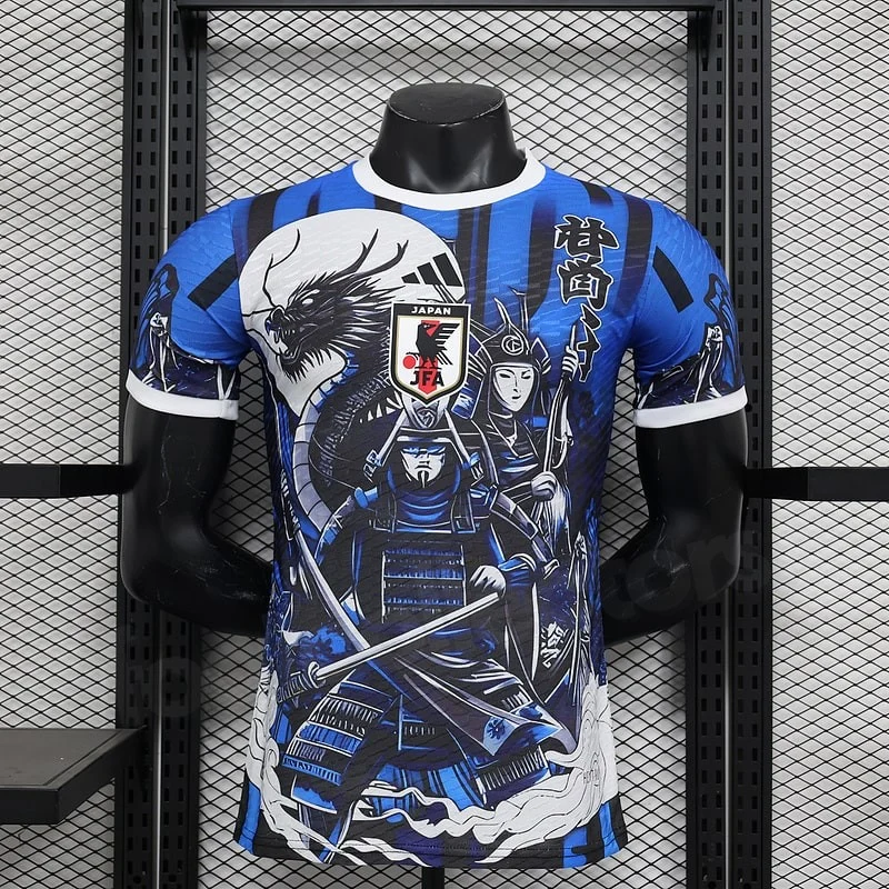 Japan Dragon Samurai Blue Match Jersey