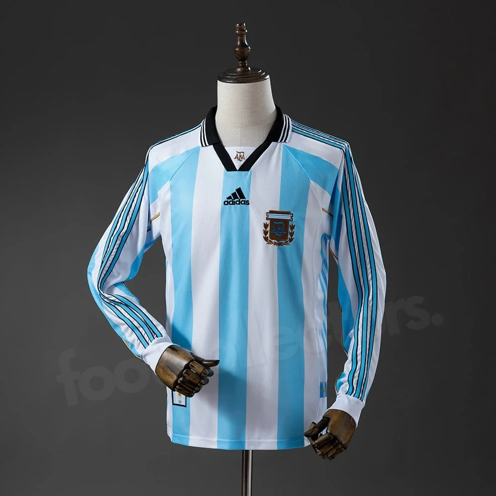 Camiseta de Argentina Local 1998 Manga Larga (1) - Copia