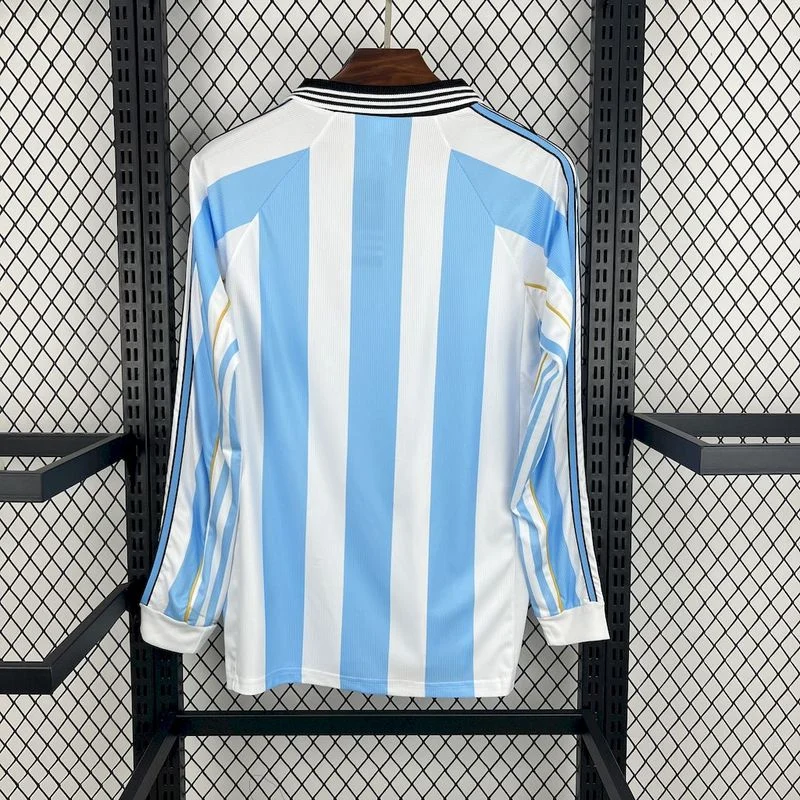 Camiseta local de Argentina 1998, manga larga (2)