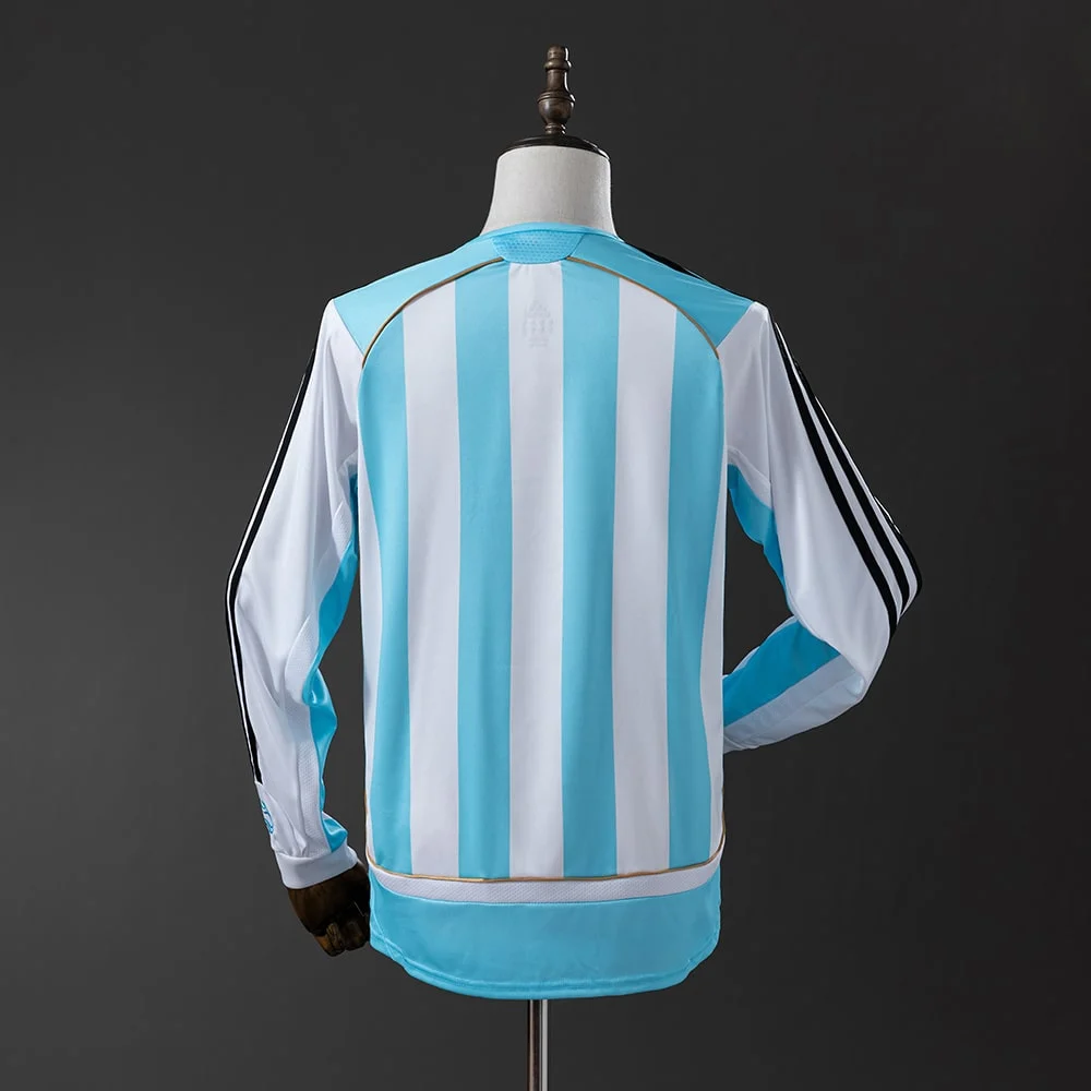 Maillot Argentine Domicile 2006 Manches Longue (2)
