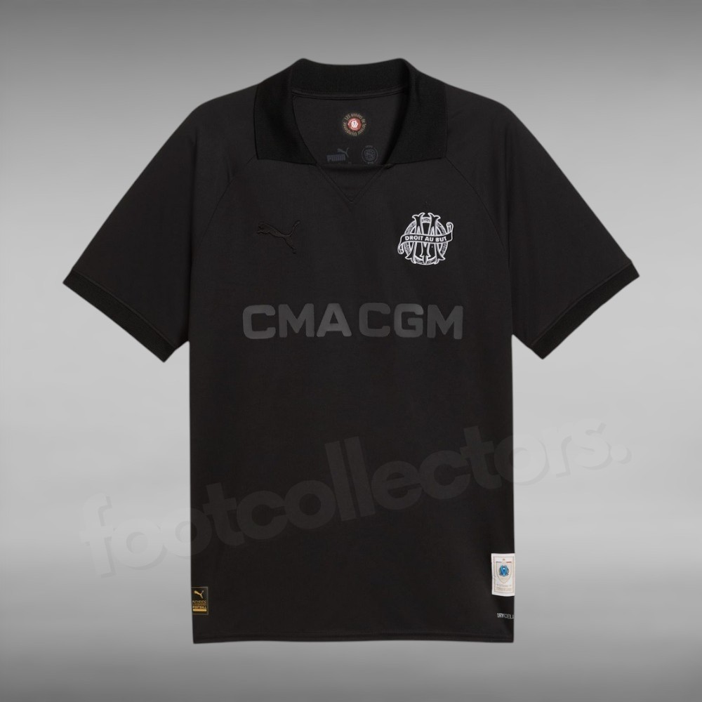 Maillot OM Marseille 125 ans Anniversaire Noir