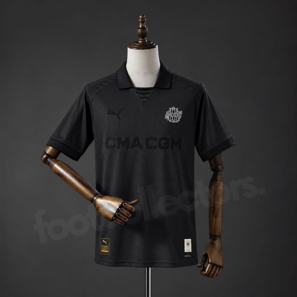 Maillot OM Marseille 125 ans Anniversaire Noir