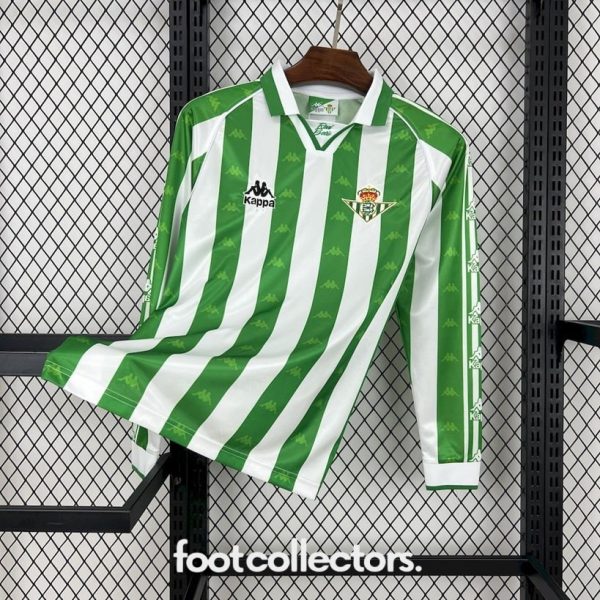 Maillot Betis Seville Domicile 1995 1997 Manches Longues