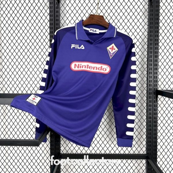 Maillot Fiorentina Domicile 1998-1999 Manches Longues