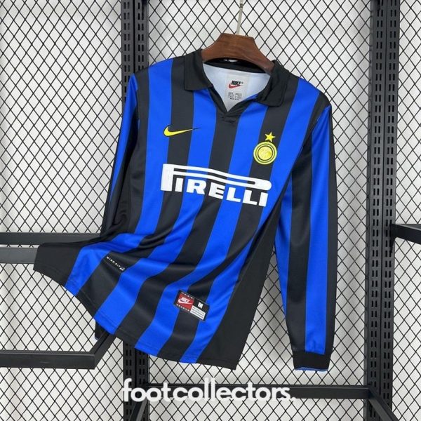 Maillot Inter Milan Domicile 1998-1999 Manches Longues