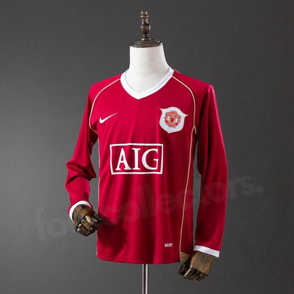 Maillot Manchester United Domicile 2006-2007 Manches Longues