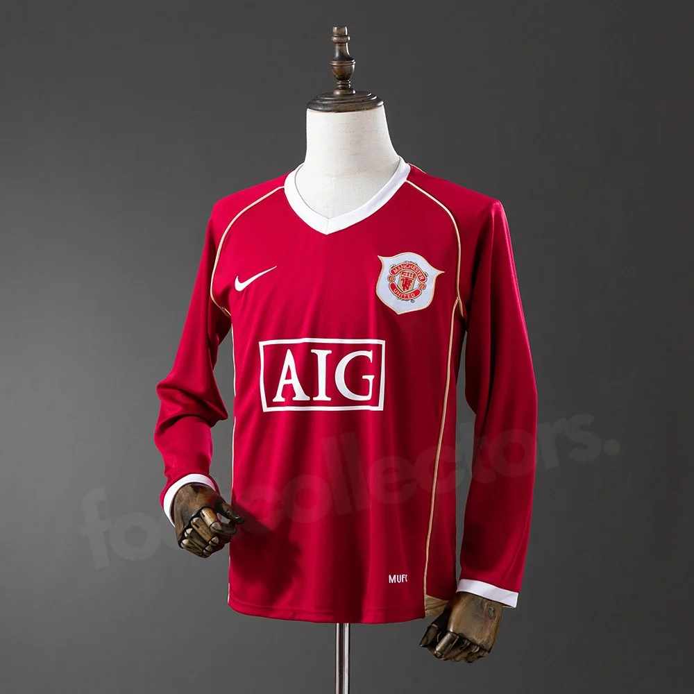 Maillot Manchester United Domicile 2006-2007 Manches Longues (1)