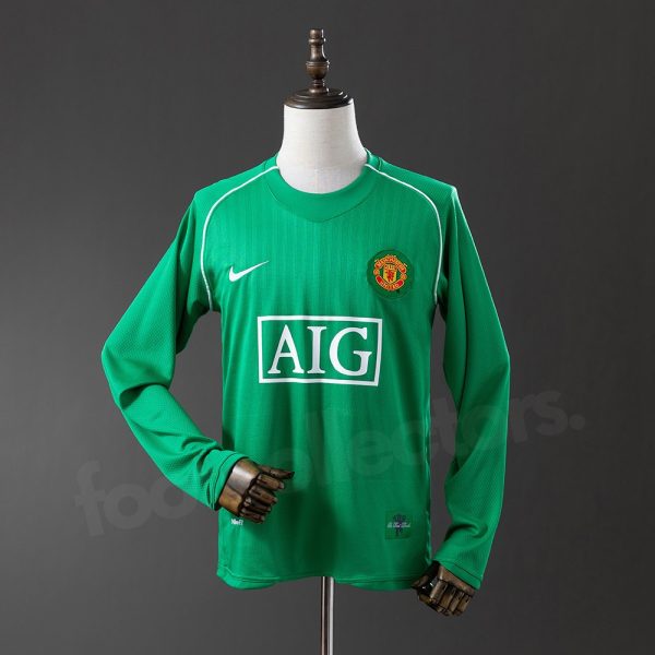 Maillot Manchester United 2007 2008 Gardien Manches Longues