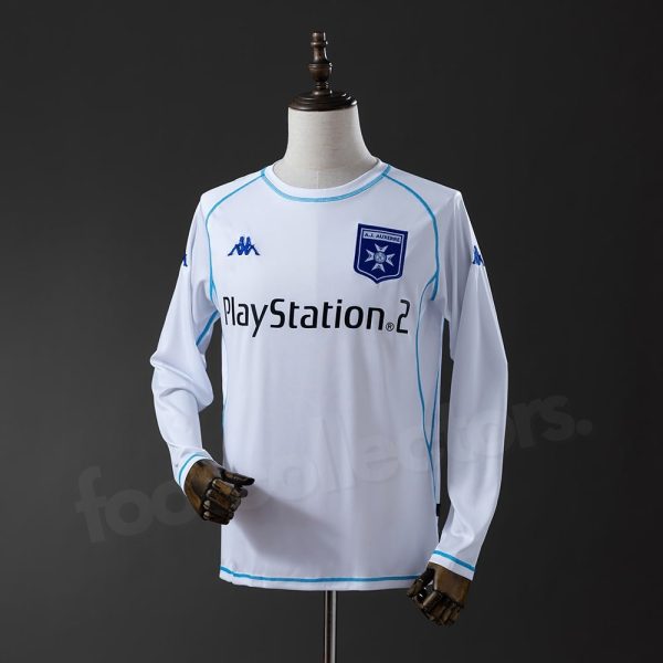 Maillot Auxerre Domicile 2003-2004 Manches Longues
