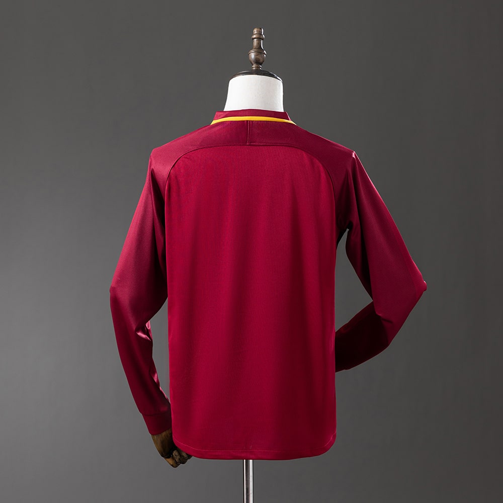 Maillot AS Roma Domicile 2017-2018 Manches Longues (2)