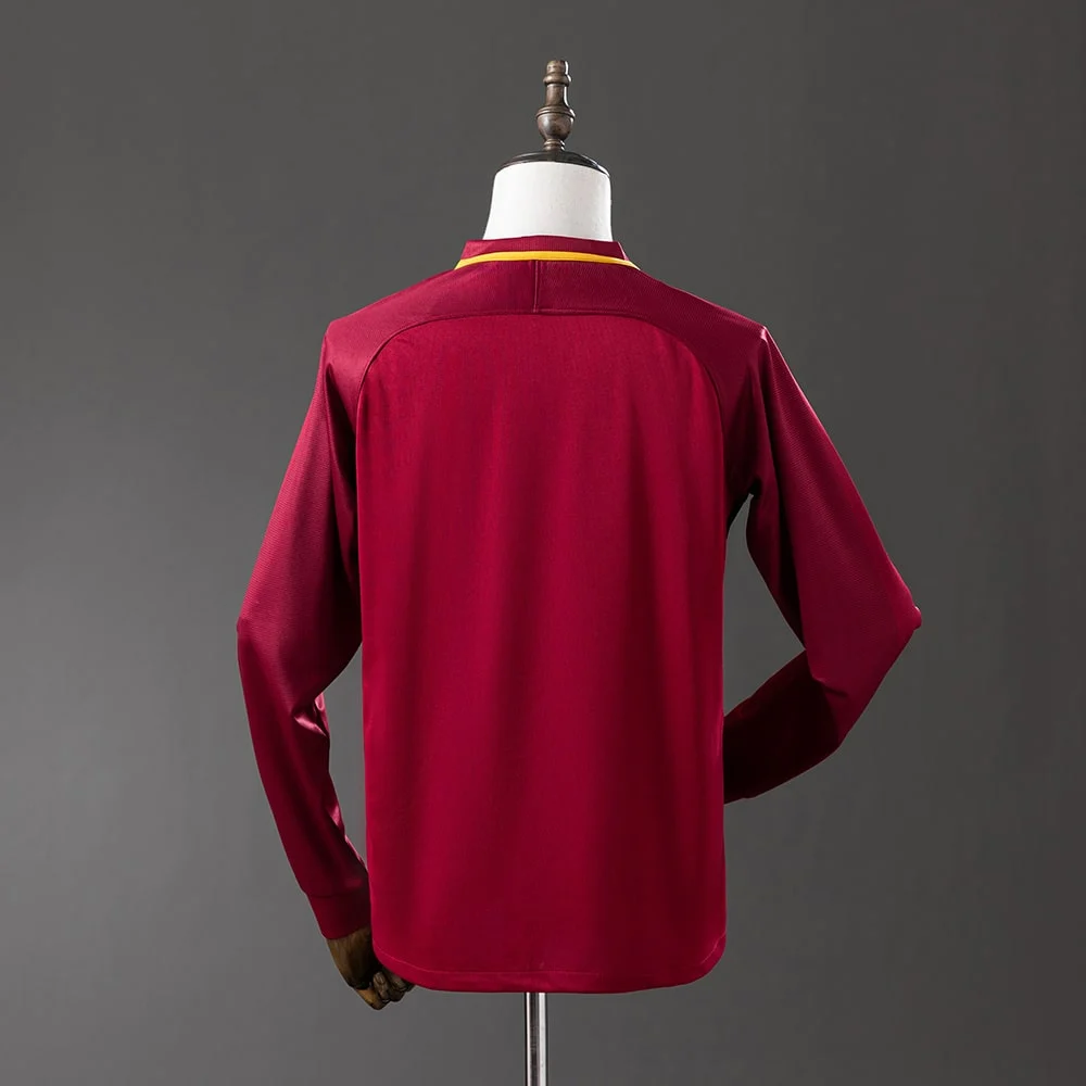 Maillot AS Roma Domicile 2017-2018 Manches Longues (2)