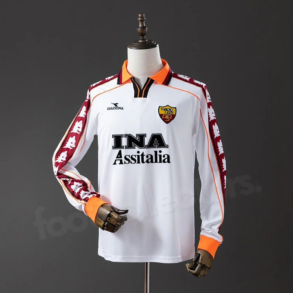 Maillot AS Roma Exterieur 1998-1999 Manches Longues (1)