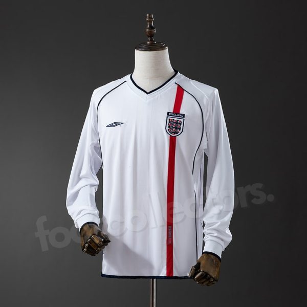 Maillot Angleterre Domicile 2002 Manches Longues