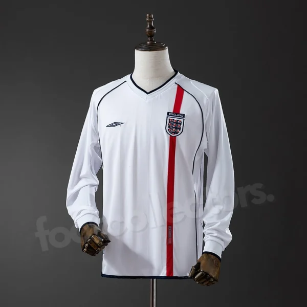 England Home Shirt 2002 Long Sleeve