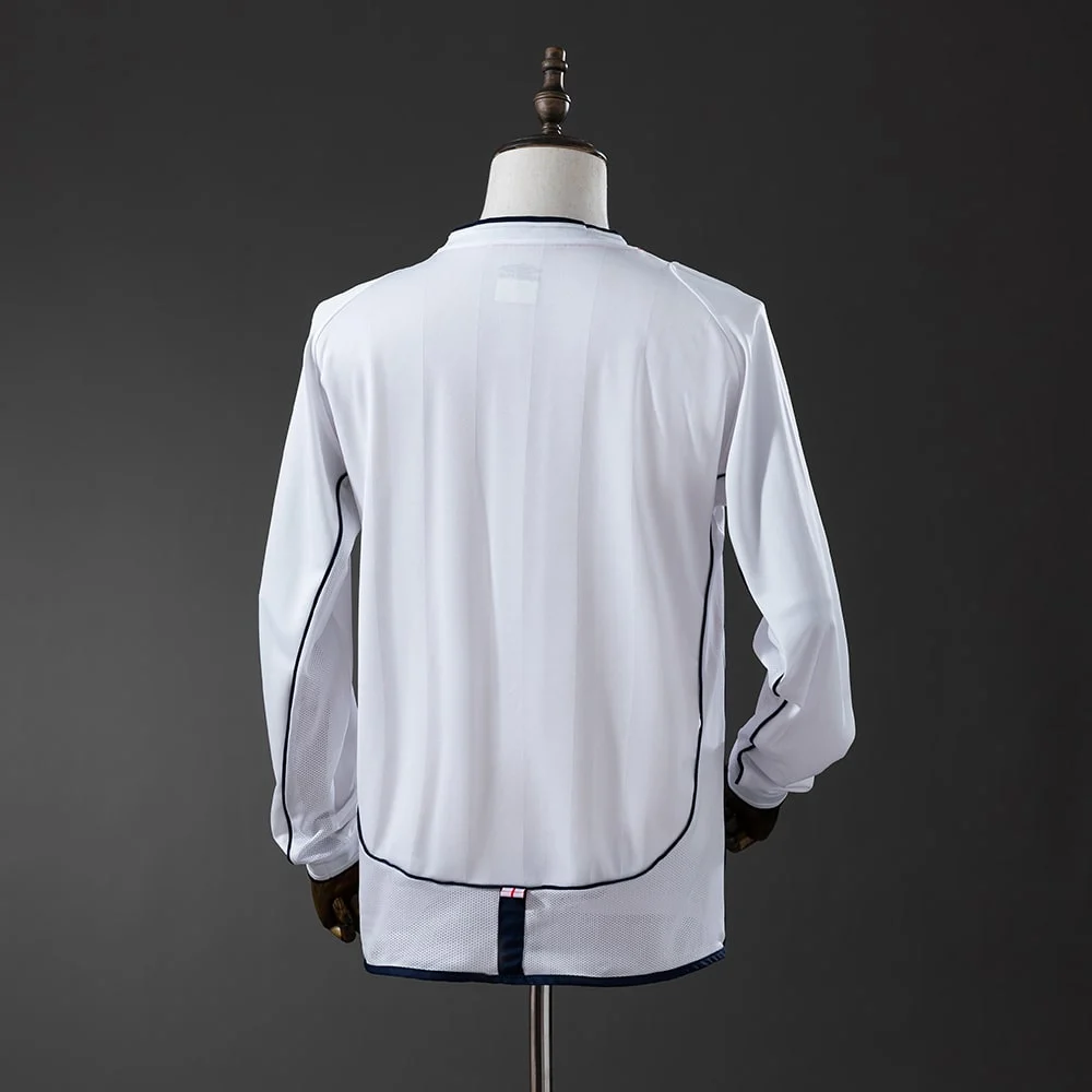Maillot Angleterre Domicile 2002 Manches Longues