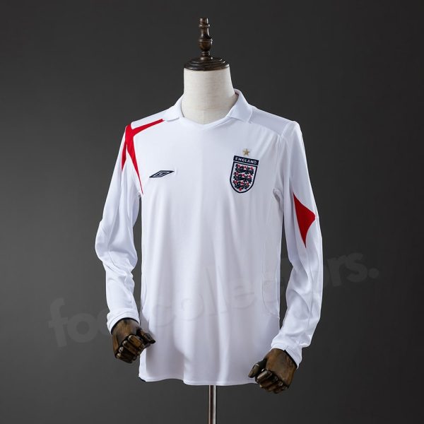 Maillot Angleterre Domicile 2006 Manches Longues