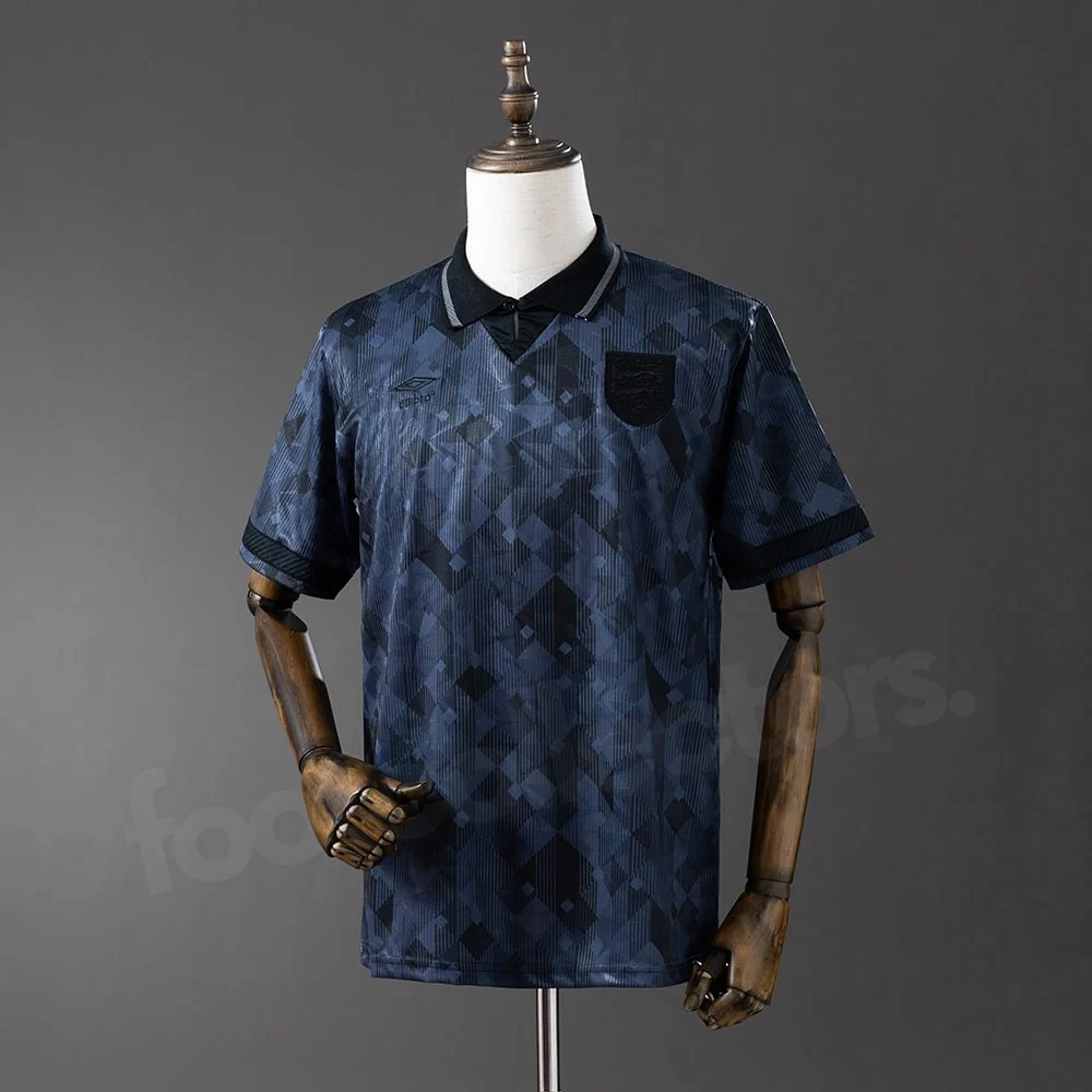 Maillot Angleterre Exterieur 1990 Noir