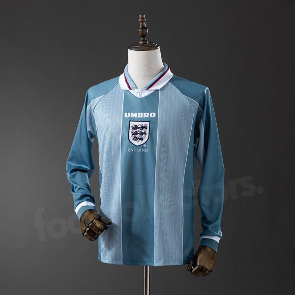 Maillot Angleterre Exterieur 1996 Manches Longues