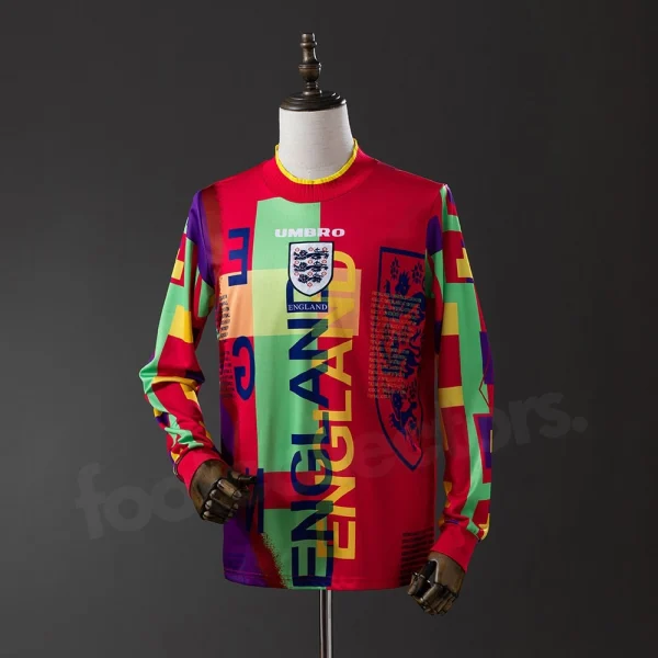 England Goalkeeper Shirt 1996 Long Sleeve