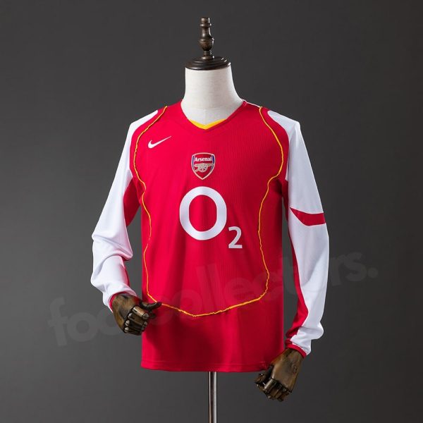 Maillot Arsenal Domicile 2004-2005 Manches Longues