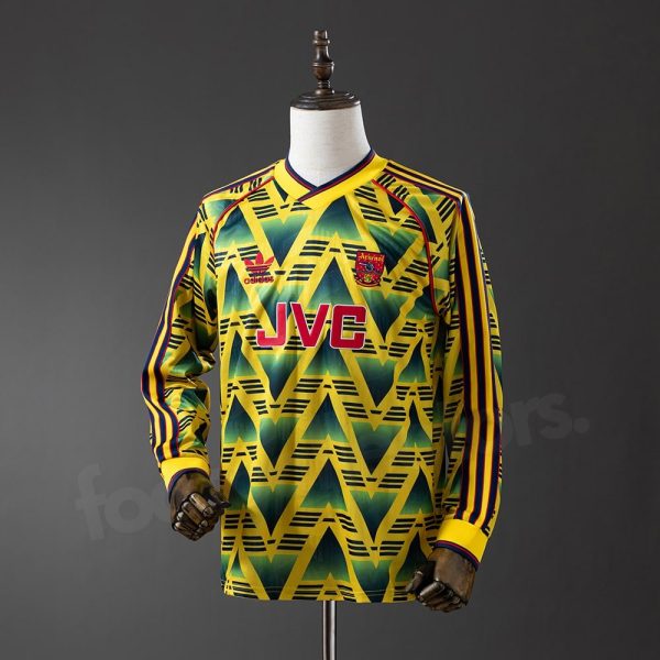 Maillot Arsenal Exterieur 1991-1993 Manches Longues