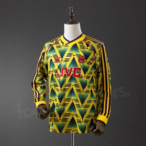 Arsenal Away Shirt 1991-1993 Long Sleeve