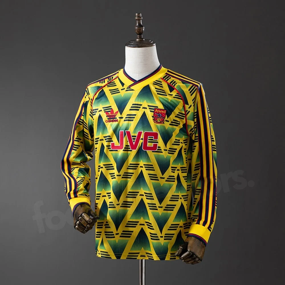 Arsenal Away Shirt 1991-1993 Long Sleeve