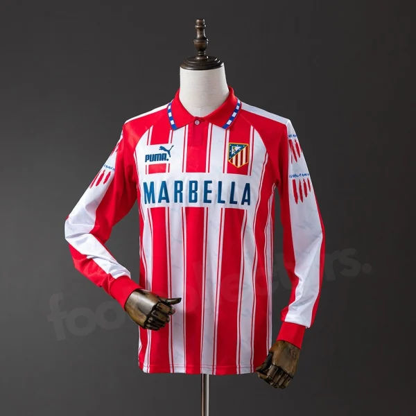 Atletico Madrid Home Jersey 1994-1995 Long Sleeve