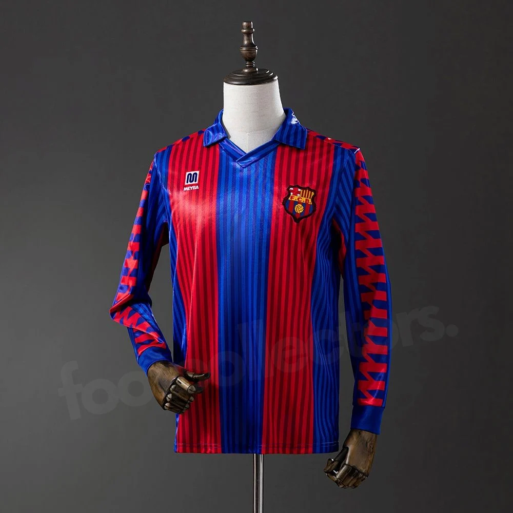Maillot Barca Domicile 1992 Manches Longues (1)