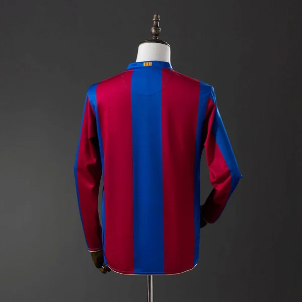 Maillot Barca Domicile 2007-2008 Manches Longues