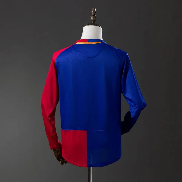 Maillot Barca Domicile 2008-2009 Manches Longues
