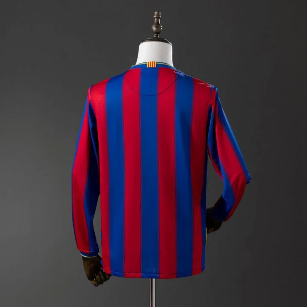 Maillot Barca Domicile 2009-2010 Manches Longues