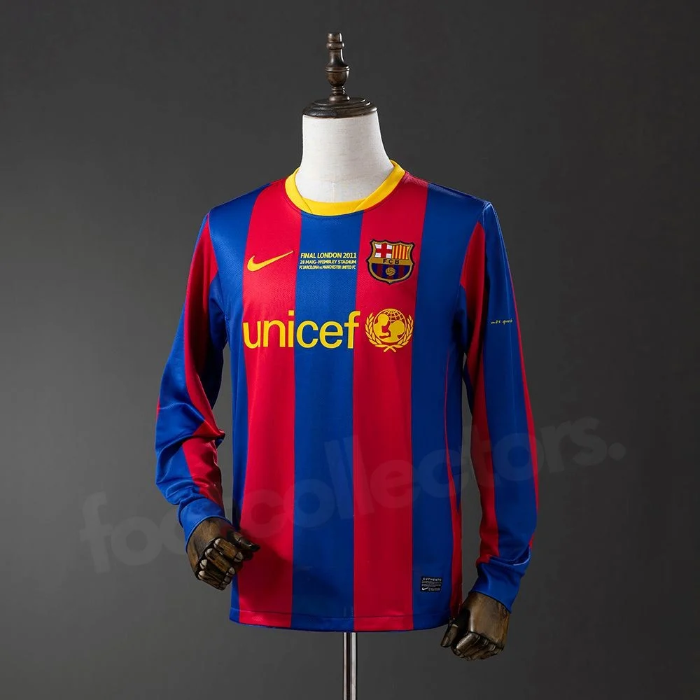 Maillot Barca Domicile 2010-2011 Champions League Manches Longues (1)