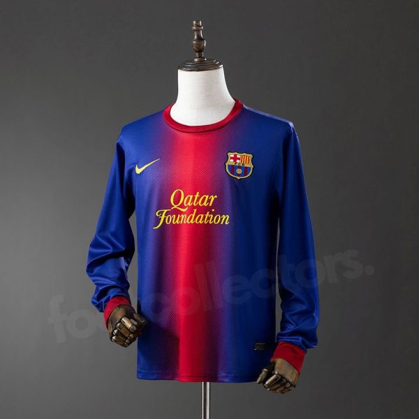 Maillot Barca Domicile 2012-2013 Manches Longues