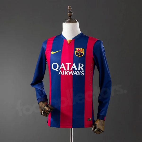 Maillot Barca Domicile 2014-2015 Manches Longues