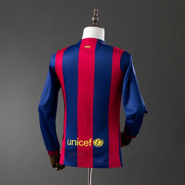 Maillot Barca Domicile 2014-2015 Manches Longues
