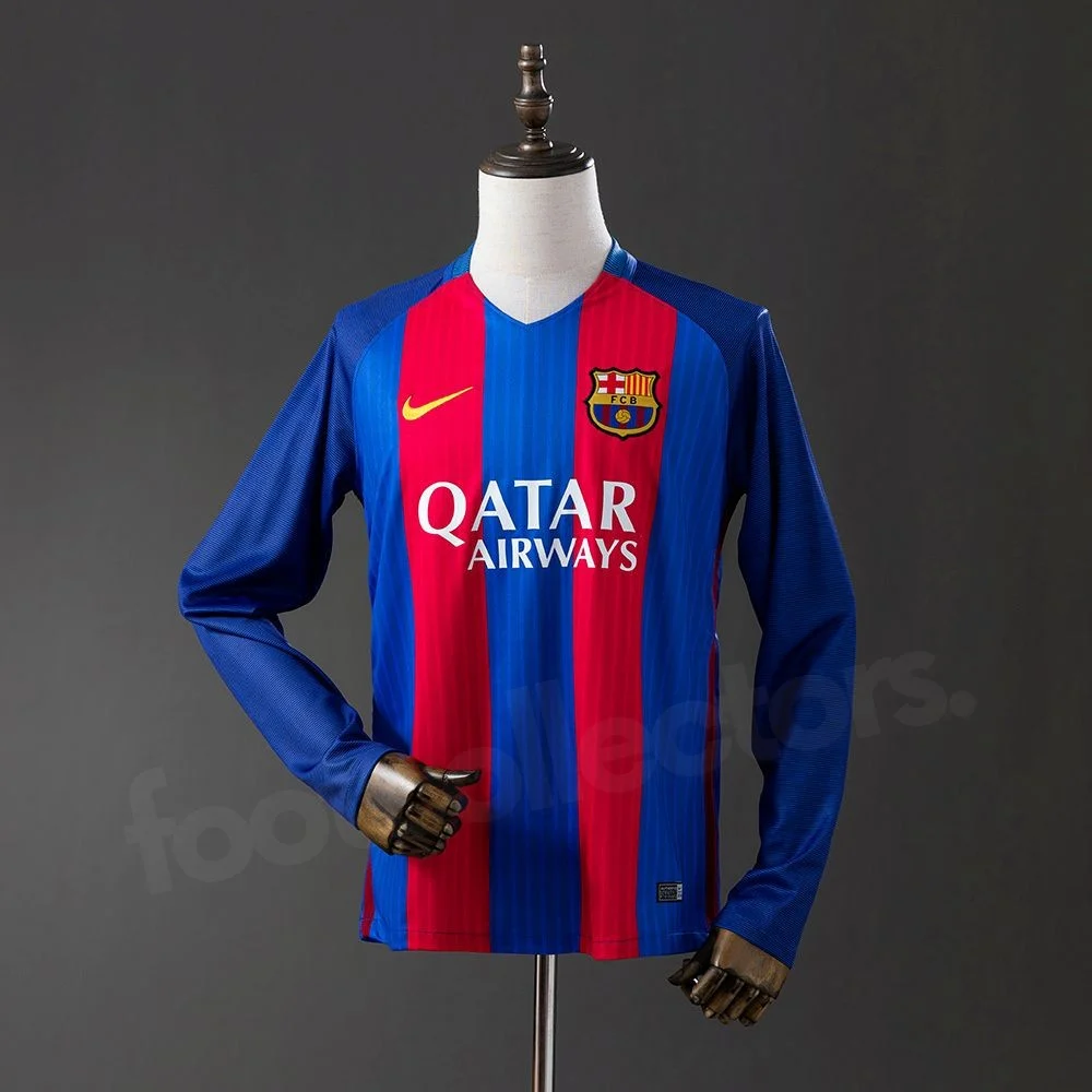 Maillot Barca Domicile 2016-2017 Manches Longues (1)