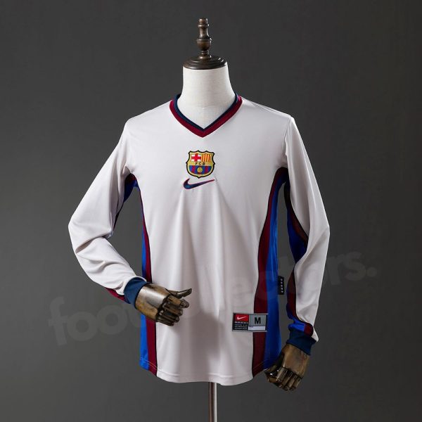 Maillot Barca Exterieur 1998-1999 Manches Longues