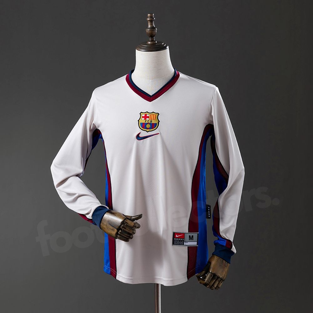 Maillot Barca Exterieur 1998-1999 Manches Longues