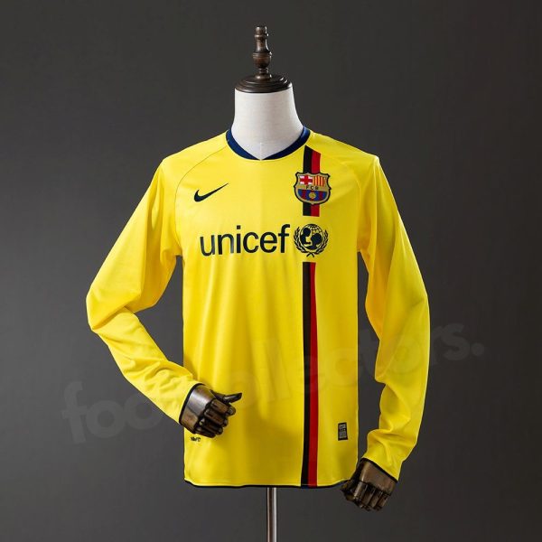 Maillot Barca Exterieur 2008-2009 Manches Longues