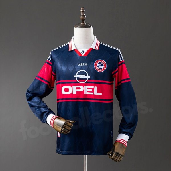 Maillot Bayern Munich Domicile 1997-1998 Manches Longues