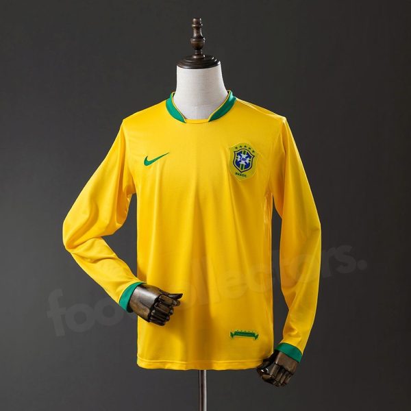 Maillot Bresil Domicile 2006 Manches Longues