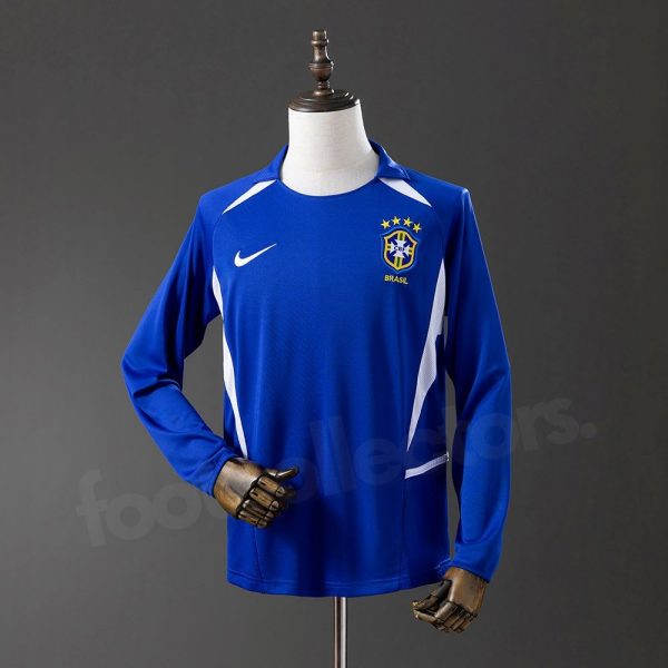 Maillot Bresil Exterieur 2002 Manches Longues